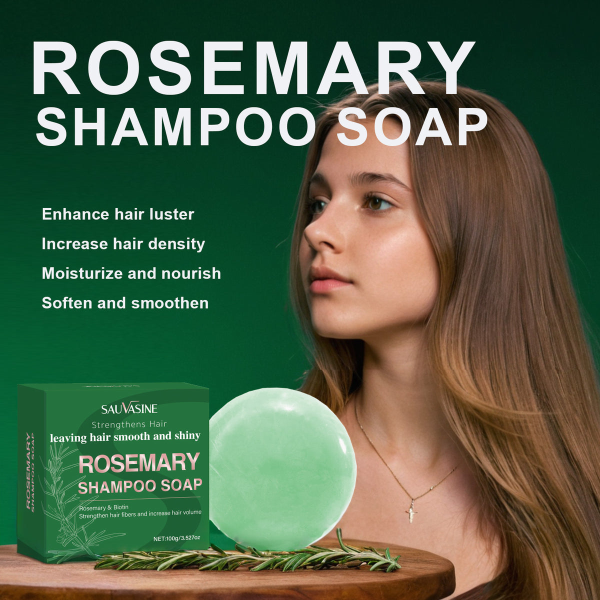 Rosemary Shampoo Soap Deep Cleaning Hair Care Angelwarriorfitness.com