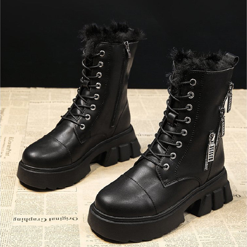 Thick thick heel Martin boots Angelwarriorfitness.com