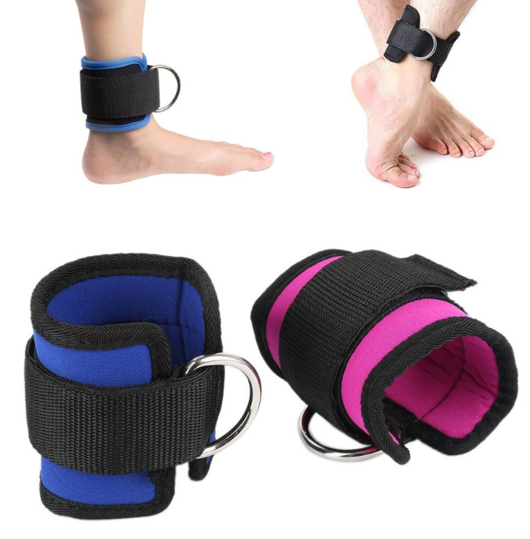 New D-ring Ankle Strap Buckle Adjustable Ankle Weights Gym Leg Ankle Cuffs Power Weight Lifting Fitness Rope 1/2PC Angelwarriorfitness.com