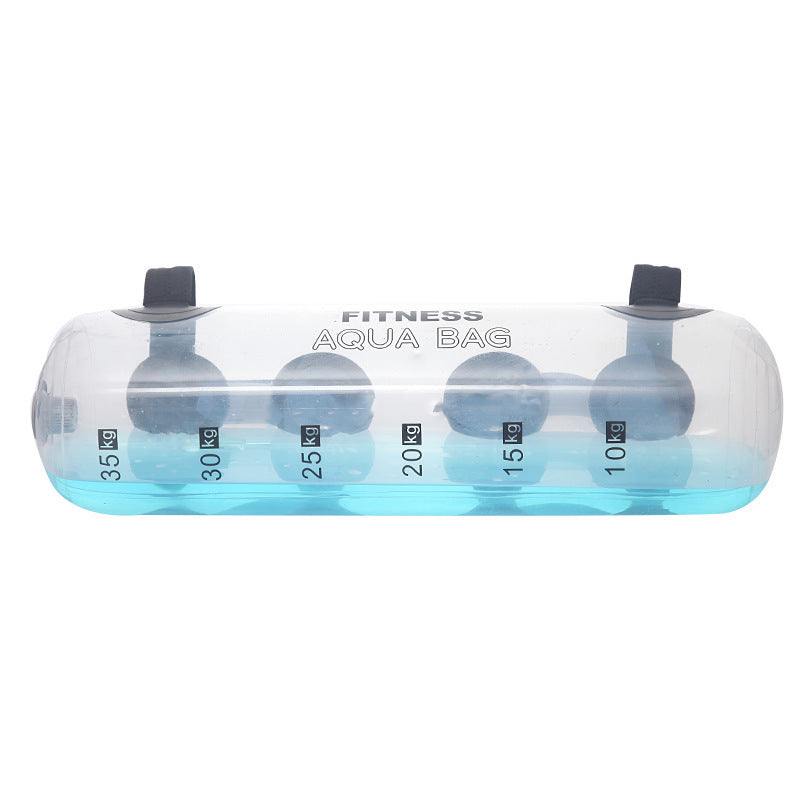 Transparent Cylindrical Weight-bearing Fitness Water Dumbbell Fitness Exercise Training Weightlifting Equipment Angelwarriorfitness.com