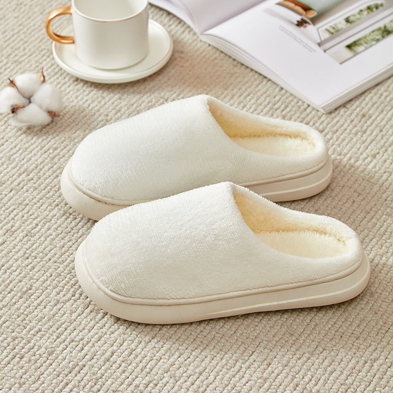 Fleece-lined Thickened Cotton Slippers Platform Angelwarriorfitness.com