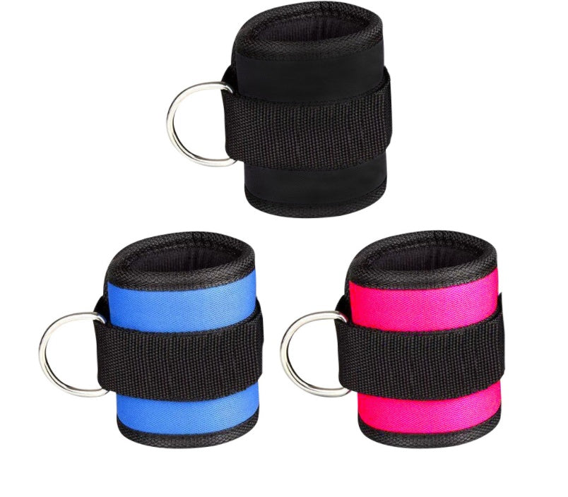 New D-ring Ankle Strap Buckle Adjustable Ankle Weights Gym Leg Ankle Cuffs Power Weight Lifting Fitness Rope 1/2PC Angelwarriorfitness.com