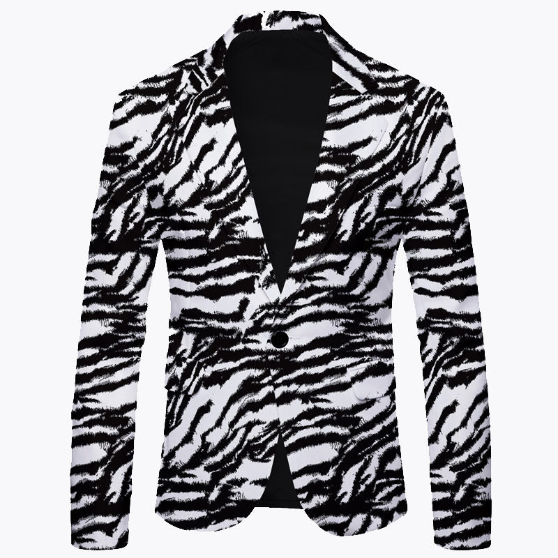 Spring New Striped Suit Jacket Men's Casual Angelwarriorfitness.com