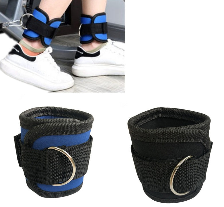 New D-ring Ankle Strap Buckle Adjustable Ankle Weights Gym Leg Ankle Cuffs Power Weight Lifting Fitness Rope 1/2PC Angelwarriorfitness.com