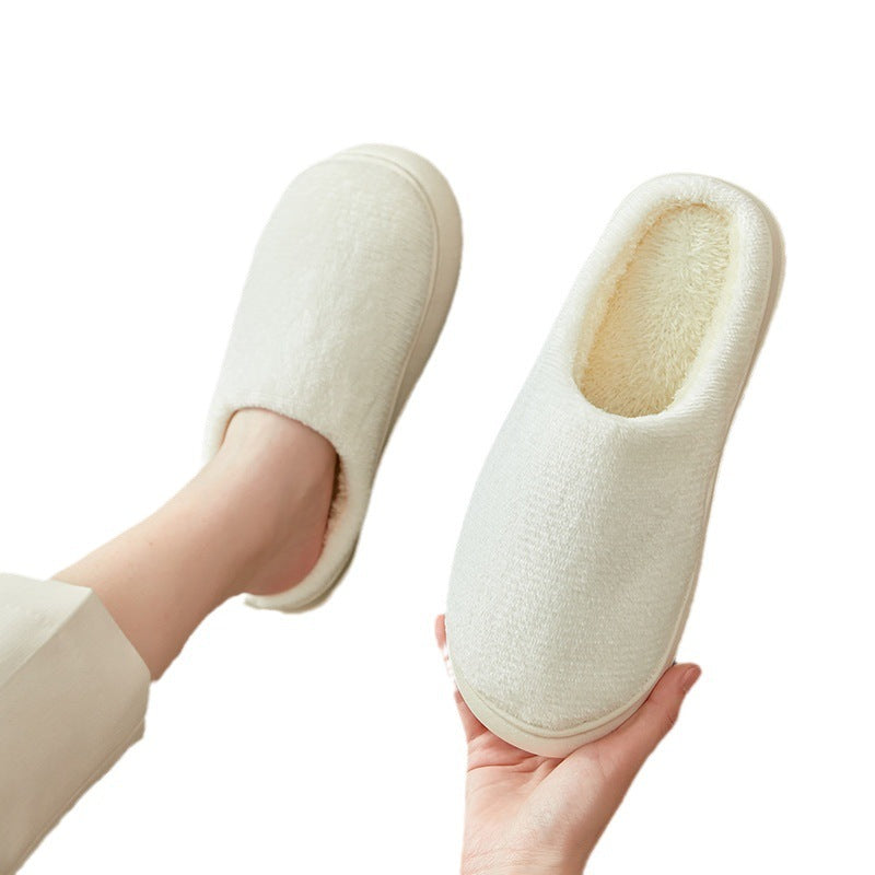 Fleece-lined Thickened Cotton Slippers Platform Angelwarriorfitness.com