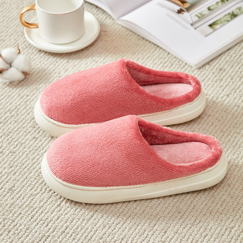 Fleece-lined Thickened Cotton Slippers Platform Angelwarriorfitness.com