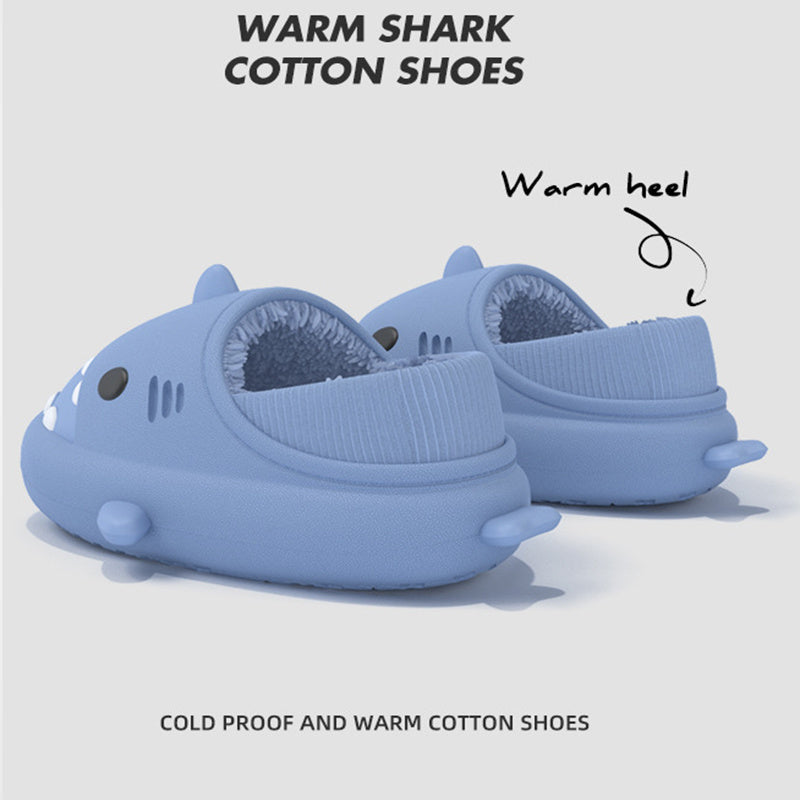 Shark Slippers Warm Winter House Shoes Couple Angelwarriorfitness.com