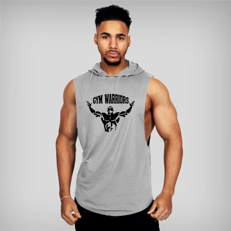 Waistcoat Vest Hipster Sportsman Summer Hooded Gym Angelwarriorfitness.com