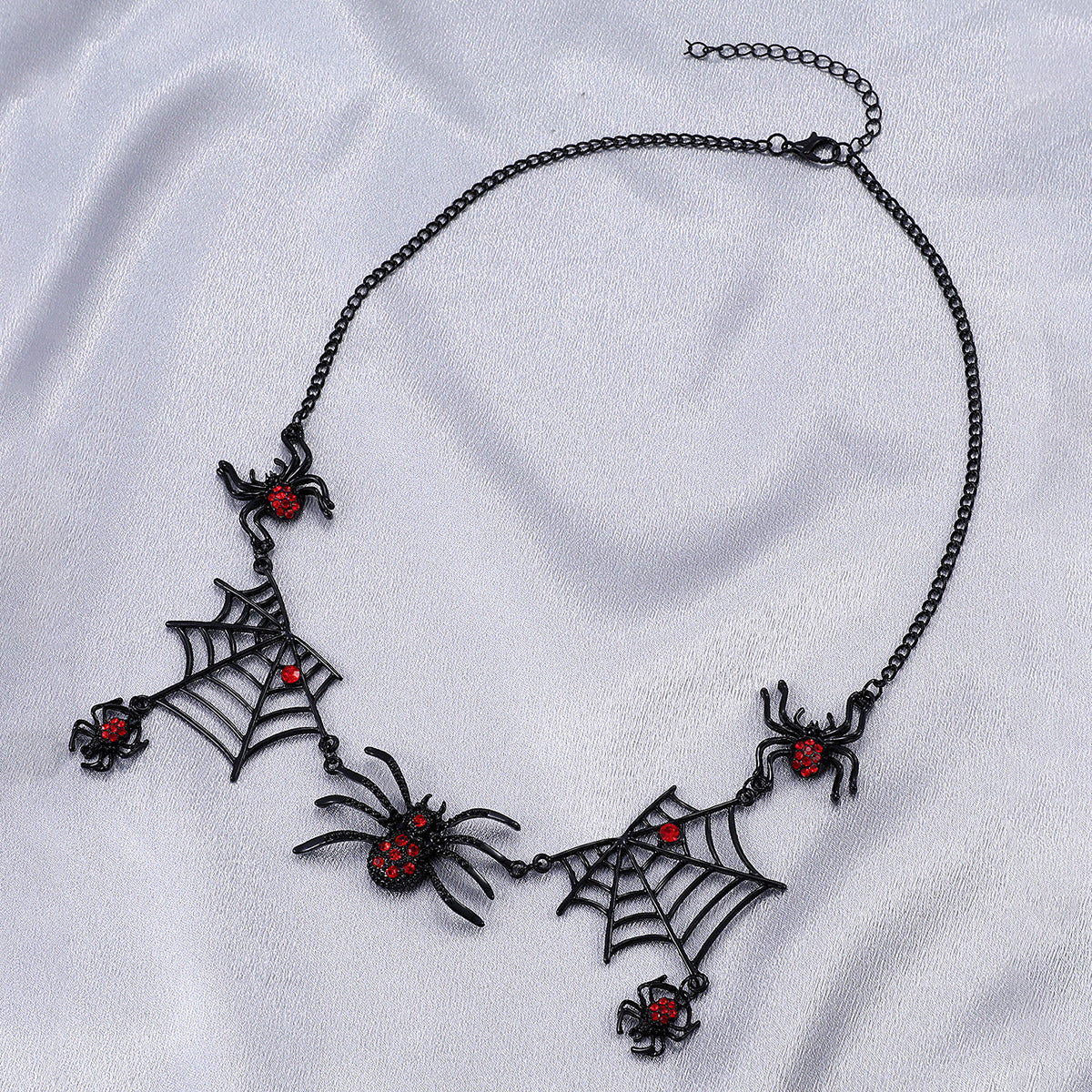 Halloween Spider And Spider Web Necklace Personality Clavicle Necklace Fashion Jewelry Accessories Angelwarriorfitness.com