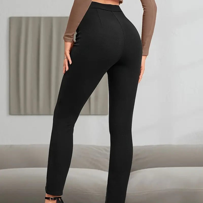 European And American High Waist Casual Sports Split High Slim Fit Comfortable Breathable Hip Lifting Yoga Leggings Angelwarriorfitness.com