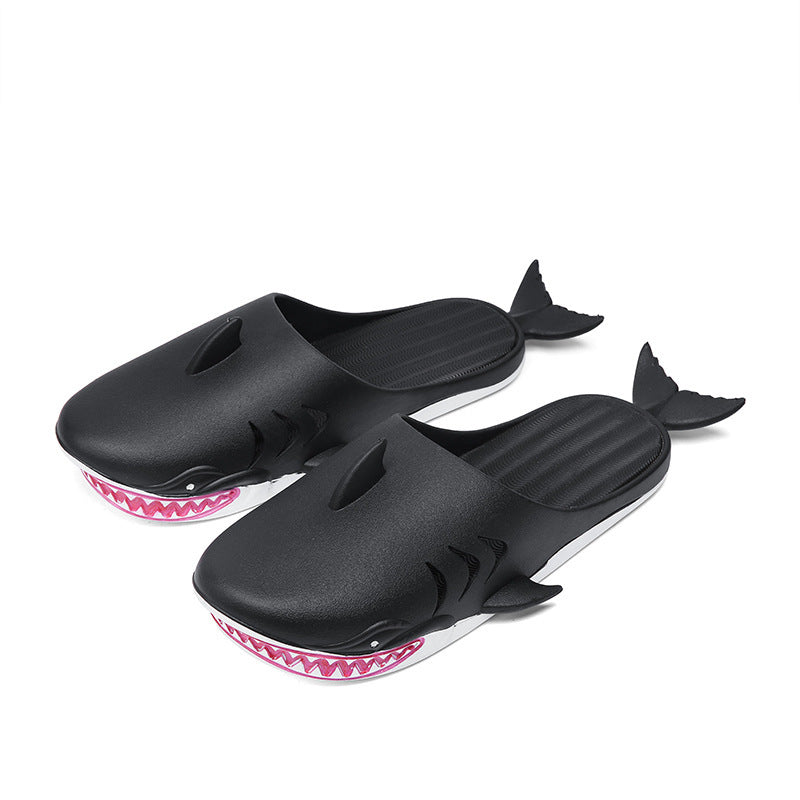 Shark Slippers Beach Shoes Home Flat Slippers Women Men Angelwarriorfitness.com