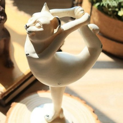 Cat Yoga Statues Angelwarriorfitness.com