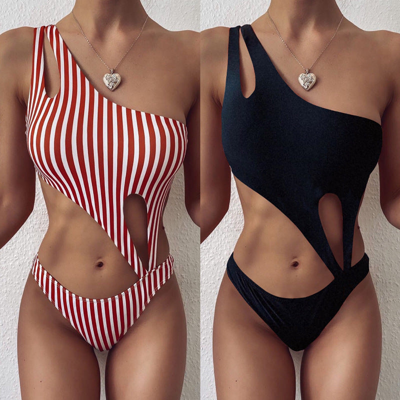 One-piece Bikini candy cane or Black Angelwarriorfitness.com