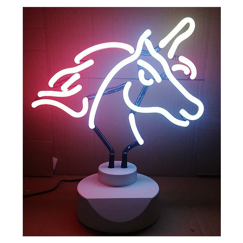 Creative Decoration Desktop Unicorn Neon Lights Angelwarriorfitness.com