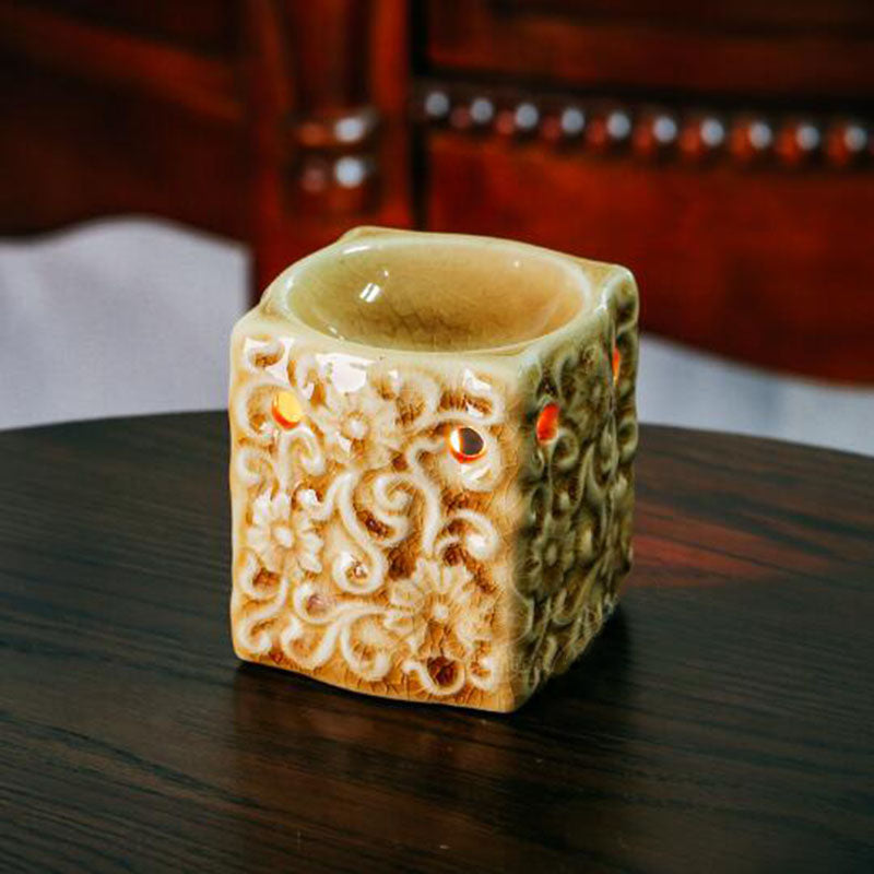 Retro Ceramic Cracked Glaze Aroma Diffuser Angelwarriorfitness.com