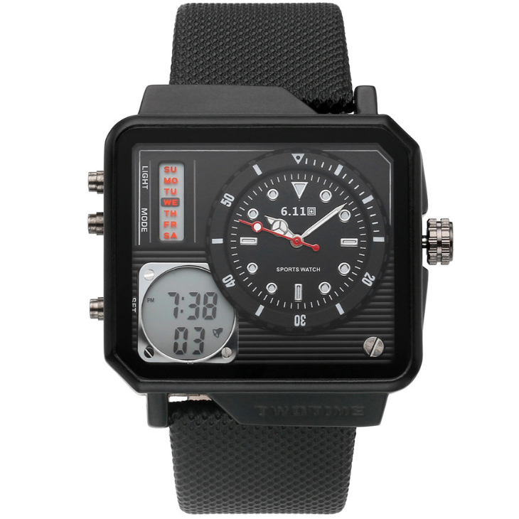 Men's watch multi-function sports watch belt watch electronic watch Angelwarriorfitness.com