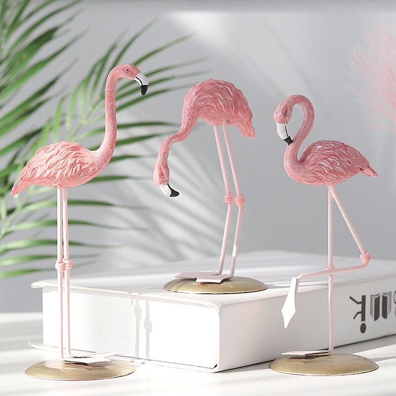 Flamingo ornament stand art statue art gift Angelwarriorfitness.com