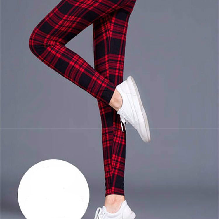 Milk silk check leggings Angelwarriorfitness.com