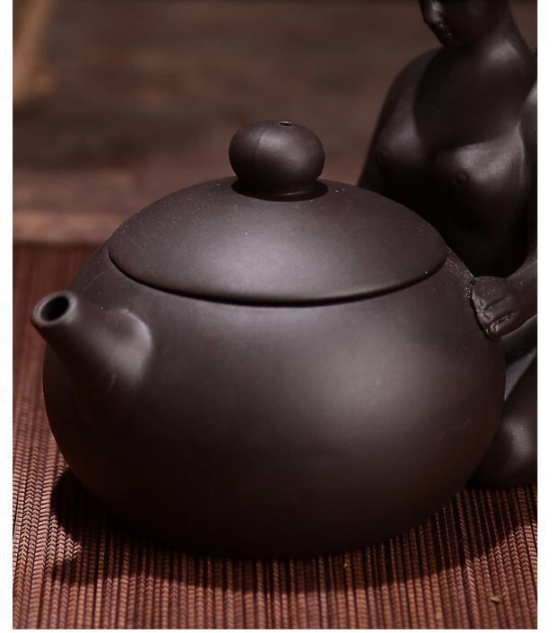 Purple Clay Teapot Kung Fu Teapot Handle Pot Angelwarriorfitness.com