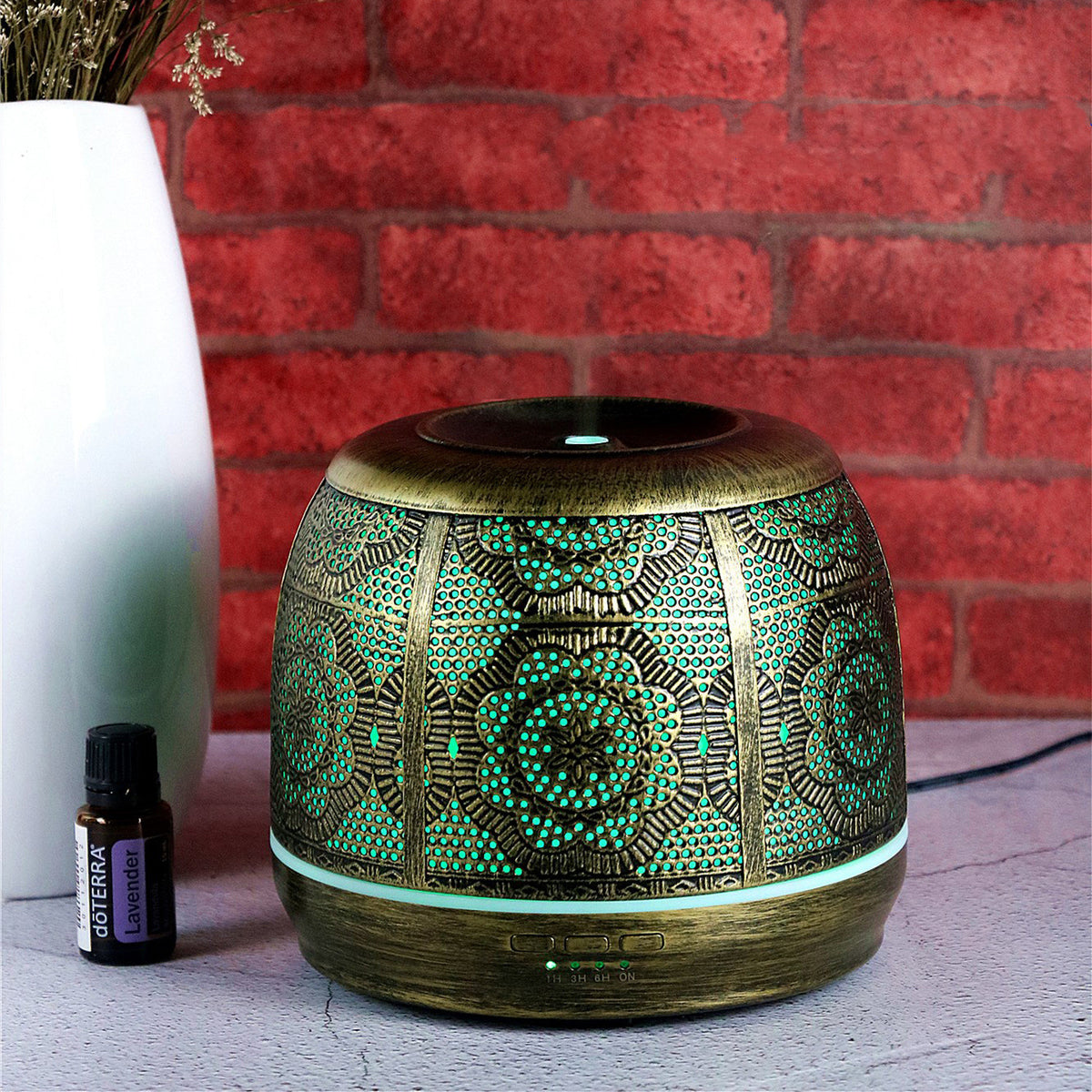 Wrought Iron Hollow Aroma Diffuser Humidifier Office Mute Aroma Diffuser Angelwarriorfitness.com