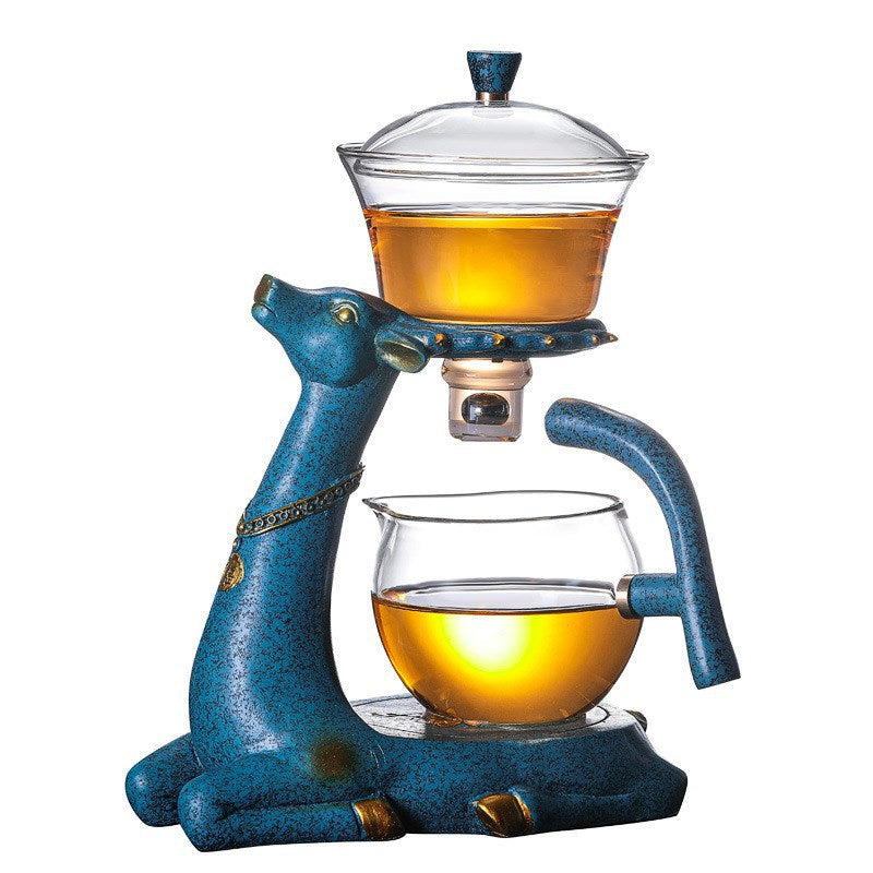 Creative Deer Glass Teapot Heat-resistant Glass Teapot Infuser Tea Turkish Drip Pot Angelwarriorfitness.com