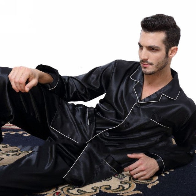 Mens Pajama Set Winter Sleepwear Men Homewear Warm Nightwear Angelwarriorfitness.com