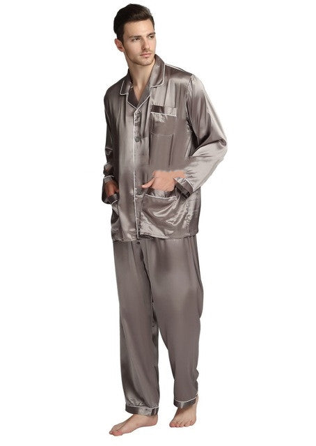 Mens Pajama Set Winter Sleepwear Men Homewear Warm Nightwear Angelwarriorfitness.com