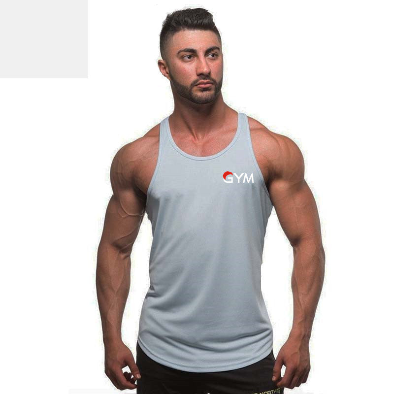 Singlet Shirt Cotton Muscle Guys Undershirt for Boy Vest Gyms Clothing Bodybuilding Angelwarriorfitness.com