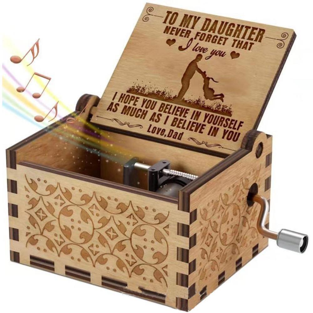 Music-Box Decor Gift Wooden Sunshine Birthday Christmas My Love Mom Dad B7Q5 Send Anonymous Angelwarriorfitness.com