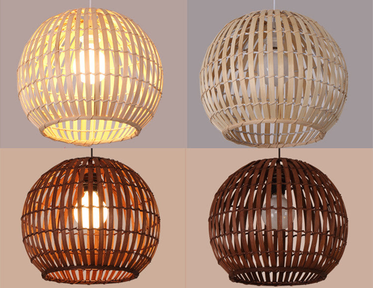 Bamboo Art Lamp Creative Art Rattan Chandelier Angelwarriorfitness.com