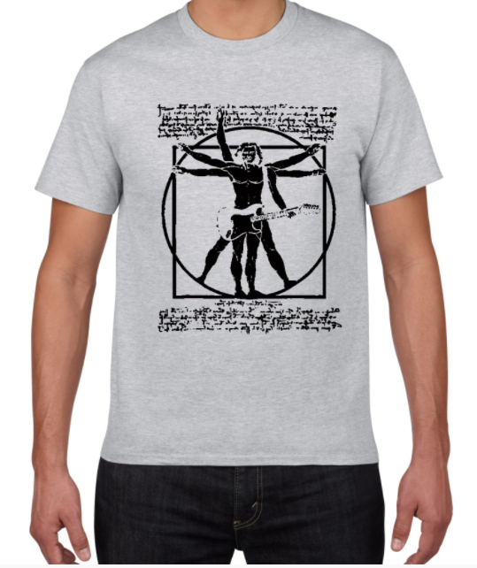 Drums Da Vinci Funny T Shirt Men Vitruvian Man Drummer Angelwarriorfitness.com