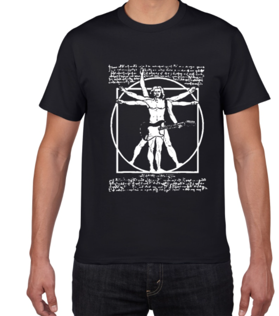 Drums Da Vinci Funny T Shirt Men Vitruvian Man Drummer Angelwarriorfitness.com