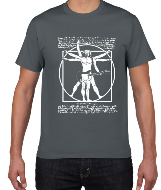 Drums Da Vinci Funny T Shirt Men Vitruvian Man Drummer Angelwarriorfitness.com