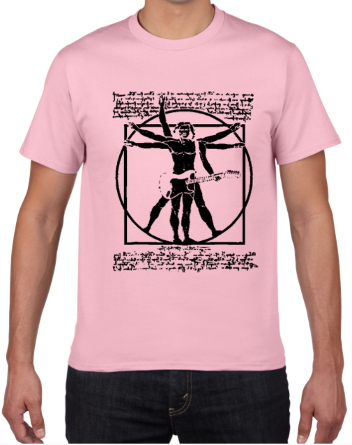 Drums Da Vinci Funny T Shirt Men Vitruvian Man Drummer Angelwarriorfitness.com