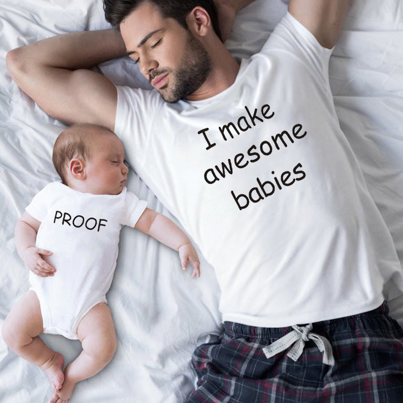 Funny And Humorous Father And Son T-shirt Tops Angelwarriorfitness.com