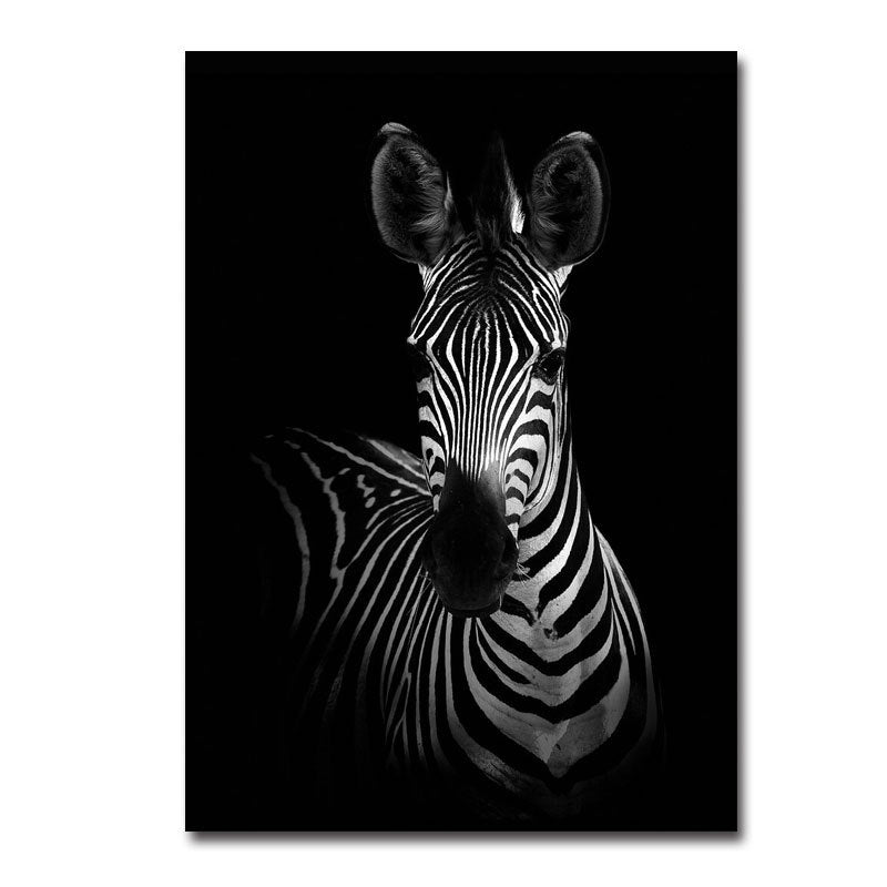 Black and white animal decorative painting Angelwarriorfitness.com