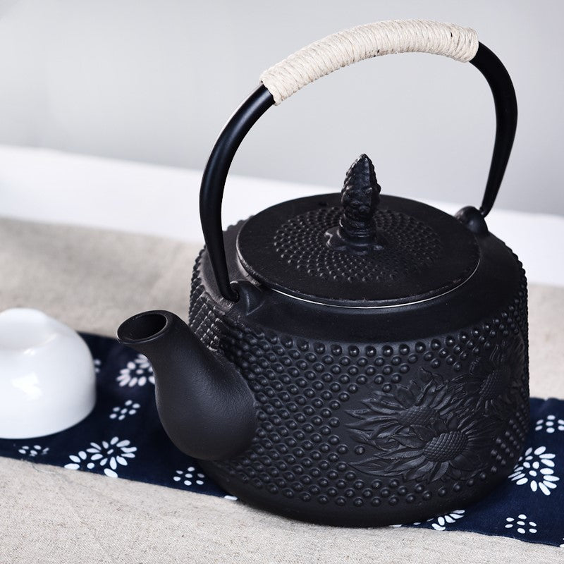 Chieka black cast iron teapot Angelwarriorfitness.com