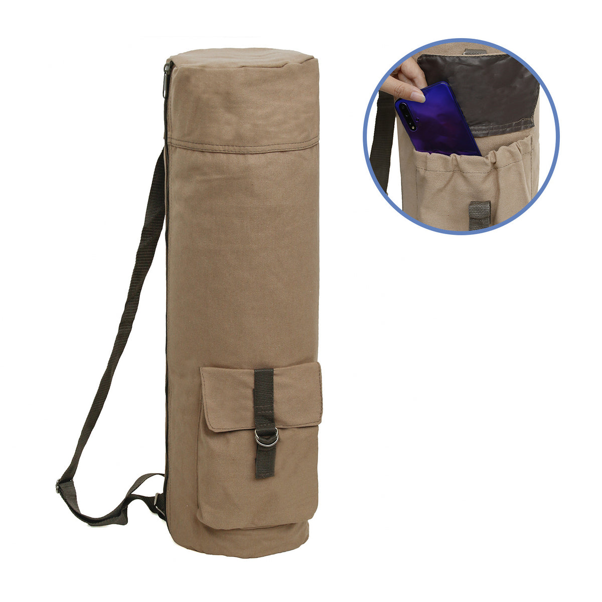 Cylindrical Yoga Bag Multifunctional Large-Capacity Yoga Angelwarriorfitness.com