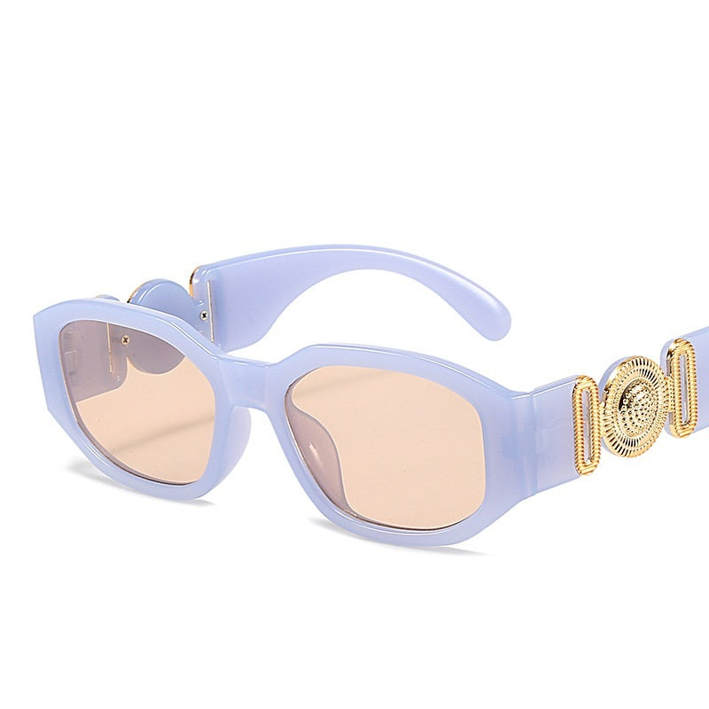 Retro Cutting Lens Gradient Square Sun Glasses UV400 Angelwarriorfitness.com