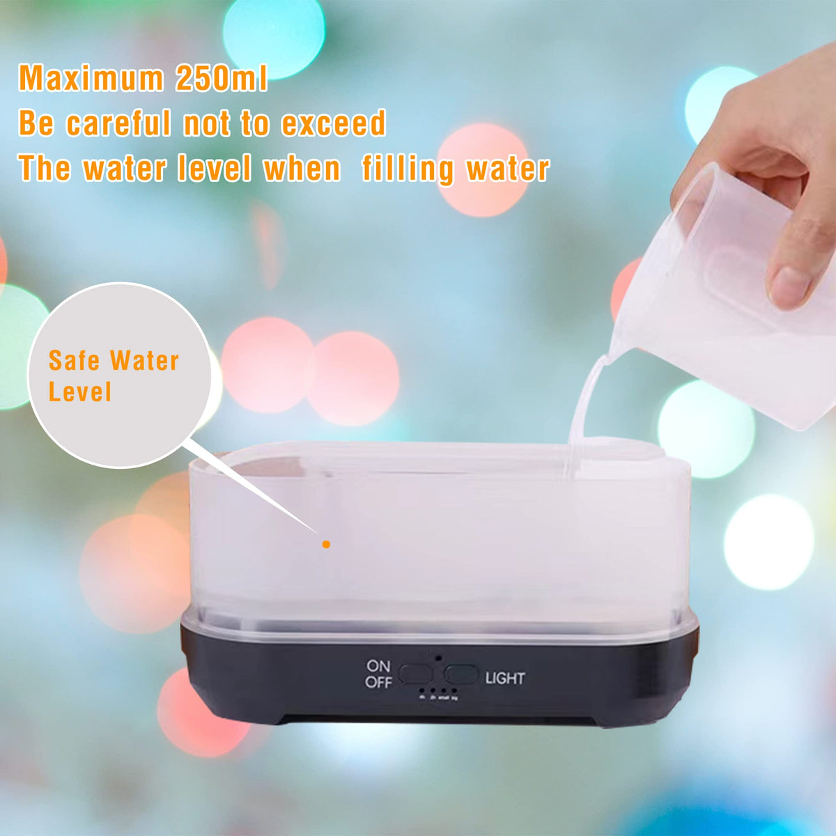 Christmas Snowflake Pattern Humidifier Household Colorful Aromatherapy Humidifier Atmosphere Colorful Diffuser Angelwarriorfitness.com