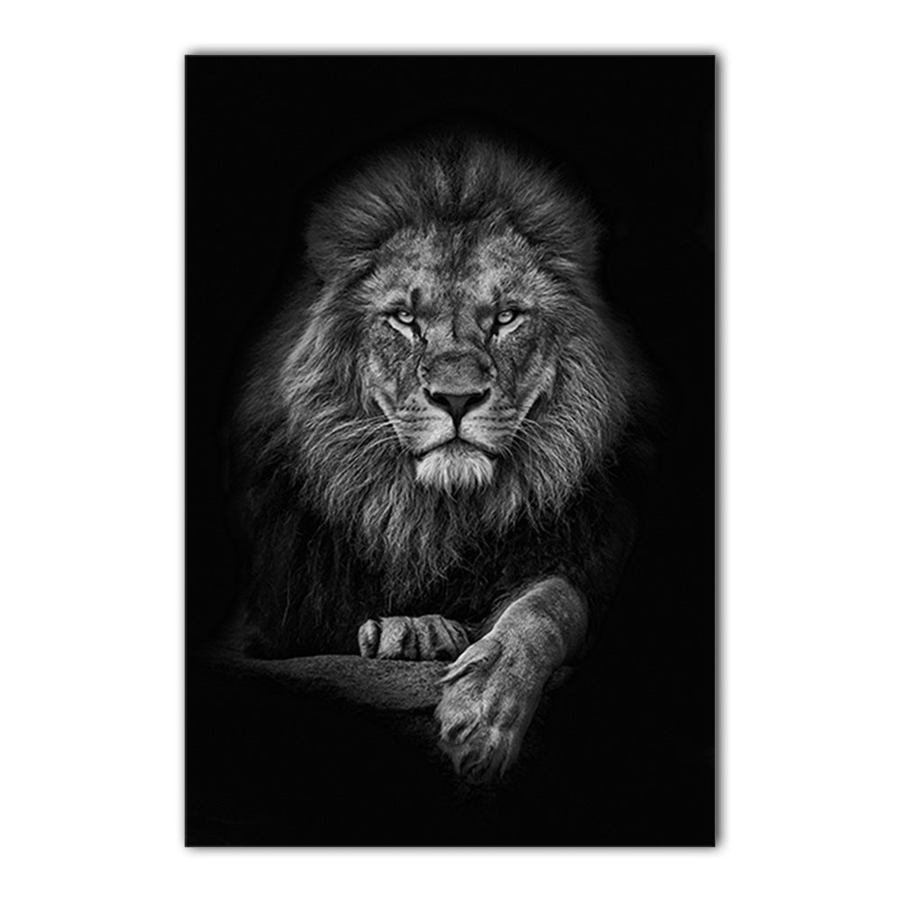 Black and white animal decorative painting Angelwarriorfitness.com