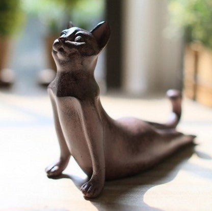 Cat Yoga Statues Angelwarriorfitness.com