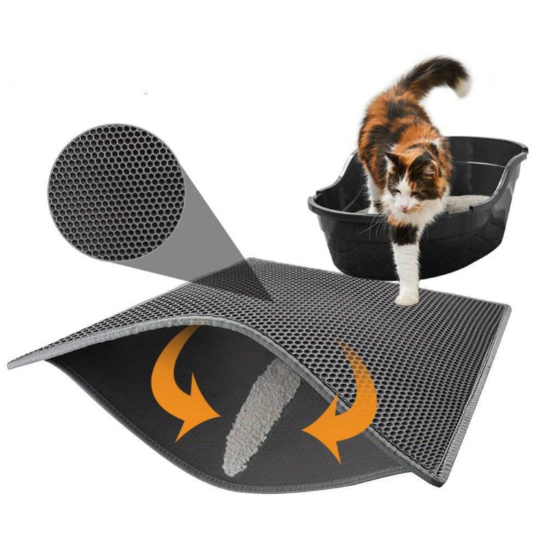 Cat Litter Pad Honeycomb Cat Pad Waterproof Urine Proof Pad Pet Supplies Angelwarriorfitness.com