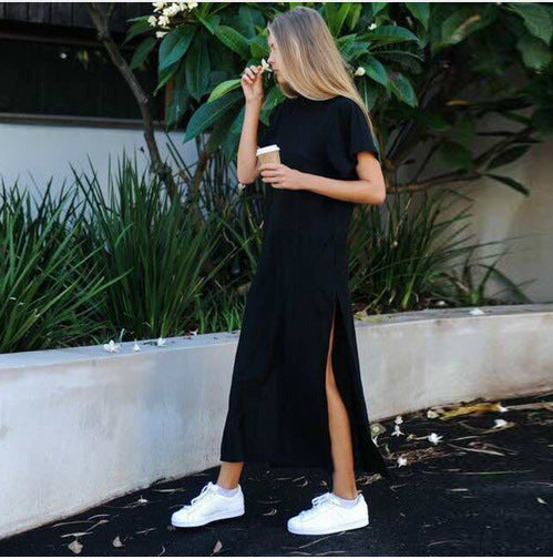 Casual Black Long Dresses Angelwarriorfitness.com