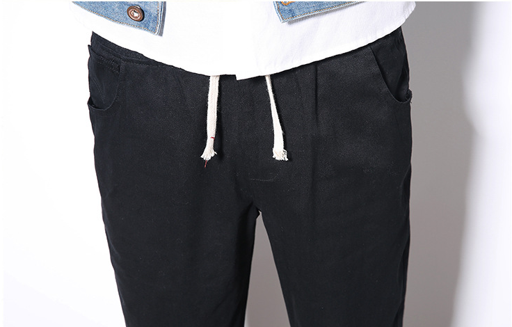 Men's small feet nine pants casual pants Harlan pants beam pants Angelwarriorfitness.com