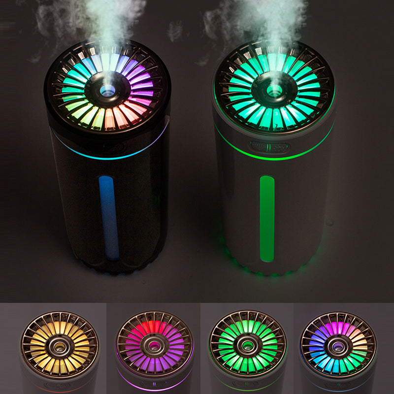 Wireless Air Humidifier Colorful Lights Mute Ultrasonic USB Fogger Diffuser Purifier 800mAh Rechargeabl Cool Mist Maker For Car Angelwarriorfitness.com