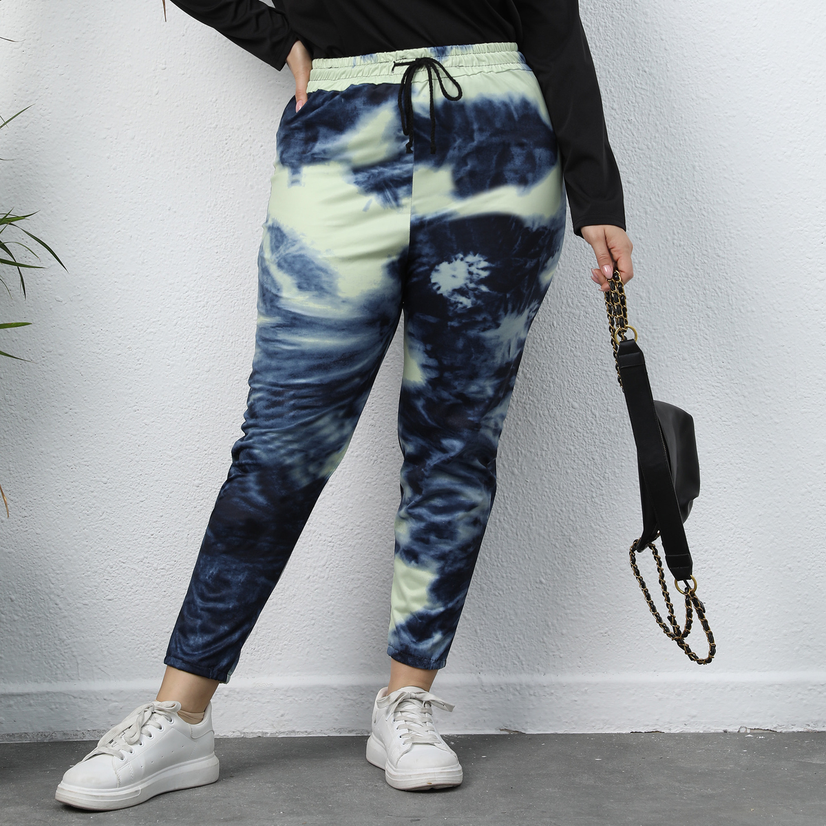 Plus Size Women's Tie-Dyed Harem Pants Angelwarriorfitness.com