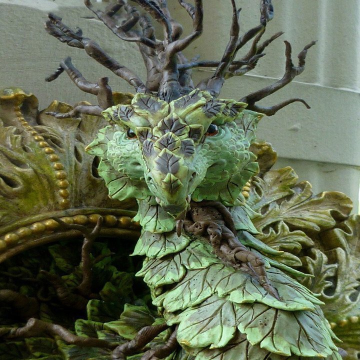 Mirror Dragon Forest Dragon Garden Ornament Crafts Angelwarriorfitness.com