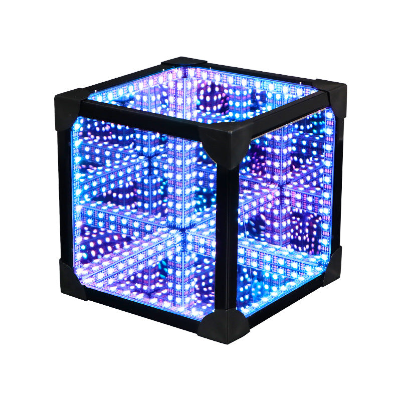 Thousand Mirrors 3D Lamp Magic Cube Gaming Room Decorative Ambient LED Lights Angelwarriorfitness.com