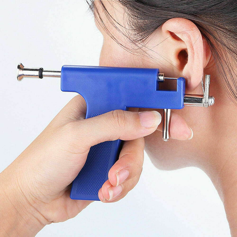 Professional Ear Nose Navel Body Piercing Gun Studs Piercing Punch Tool Kit Set Angelwarriorfitness.com